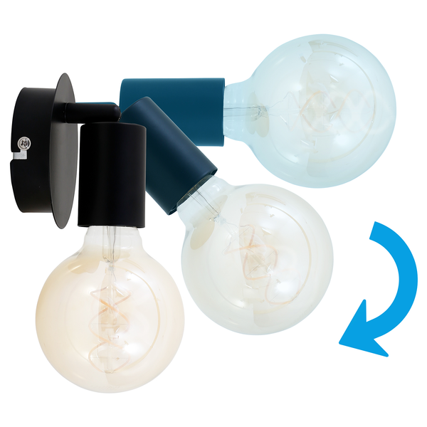 Wandleuchte Pearl - Eisen - 1-flammig