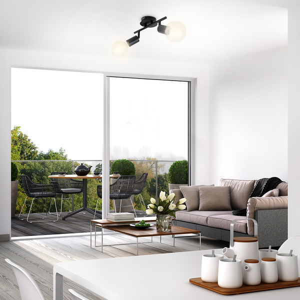 Deckenleuchte Pearl I - Eisen - 2-flammig