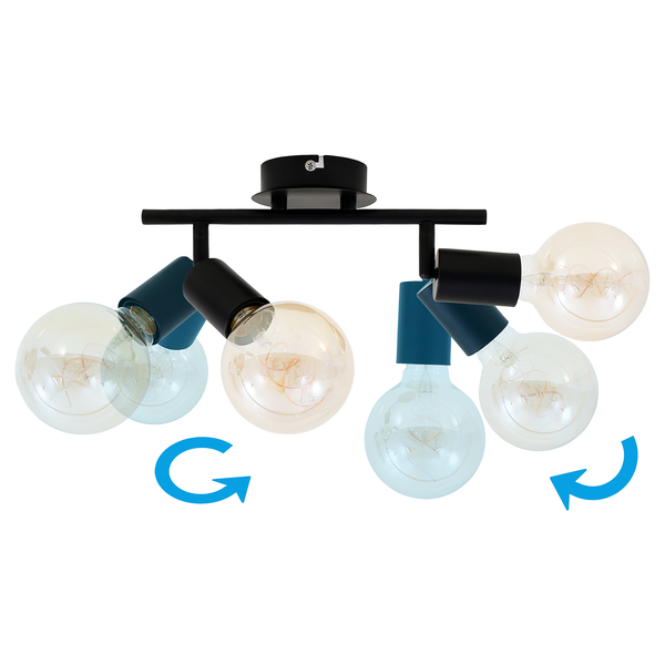 Deckenleuchte Pearl I - Eisen - 2-flammig