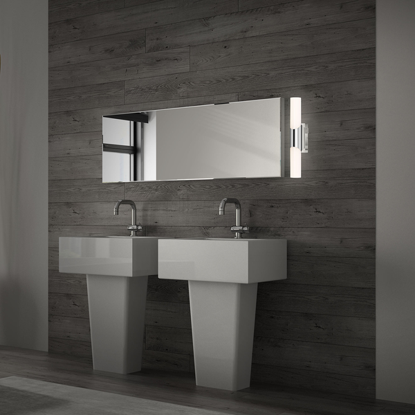 LED-Wandleuchte Klak - Polycarbonat / Eisen - 1-flammig - Tiefe: 32 cm