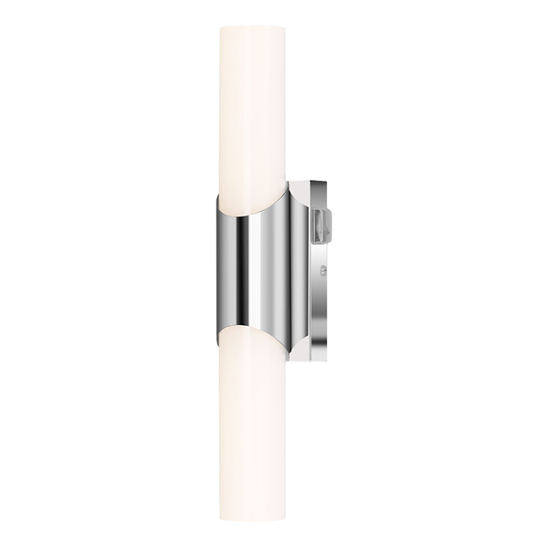 LED-Wandleuchte Klak - Polycarbonat / Eisen - 1-flammig - Tiefe: 32 cm
