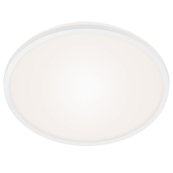 LED-Deckenleuchte Runa I - Polycarbonat / Eisen - 1-flammig - Weiß