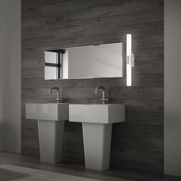 LED-Wandleuchte Klak - Polycarbonat / Eisen - 1-flammig - Tiefe: 47 cm