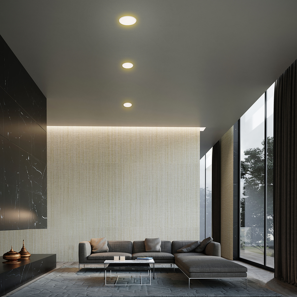 LED-Einbauleuchte Plat I - Polycarbonat / Eisen - 1-flammig - Durchmesser: 10 cm