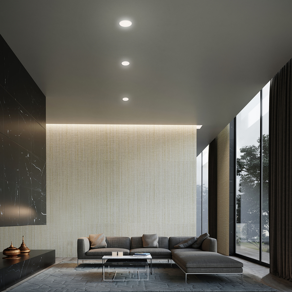 LED-Einbauleuchte Plat IV (3er-Set) - Polycarbonat / Eisen - 3-flammig