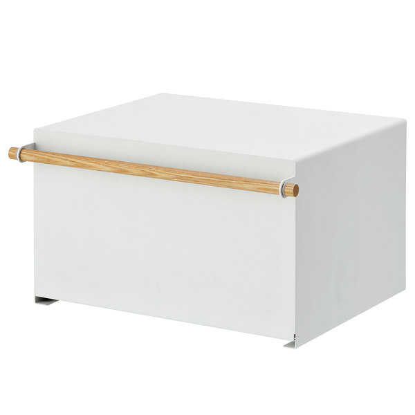 Brotkasten Tosca - Stahl / Esche - Weiß