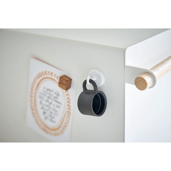 Brotkasten Tosca - Stahl / Esche - Weiß