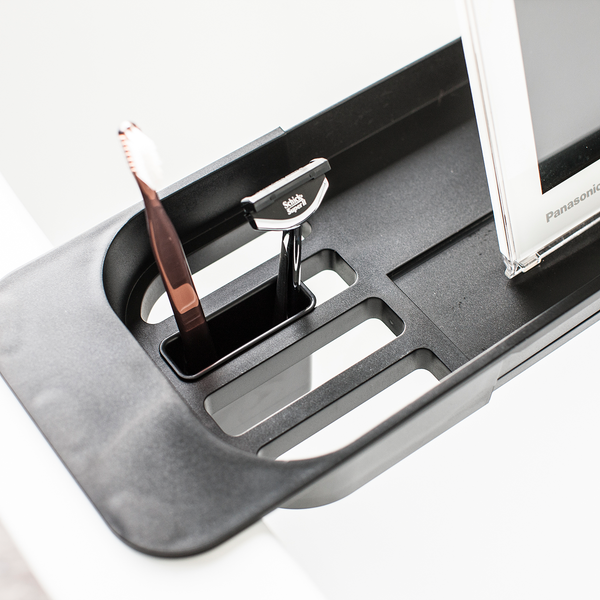 Wannenablage Tower - Stahl / ABS - Schwarz