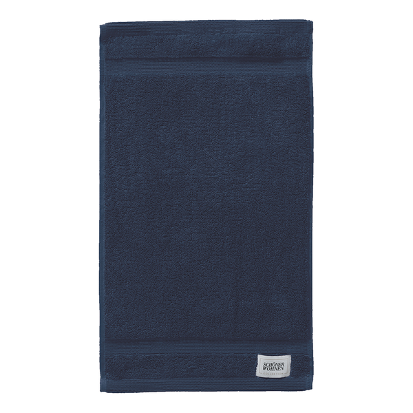 Gästehandtuch Cuddly - Baumwolle - Marineblau