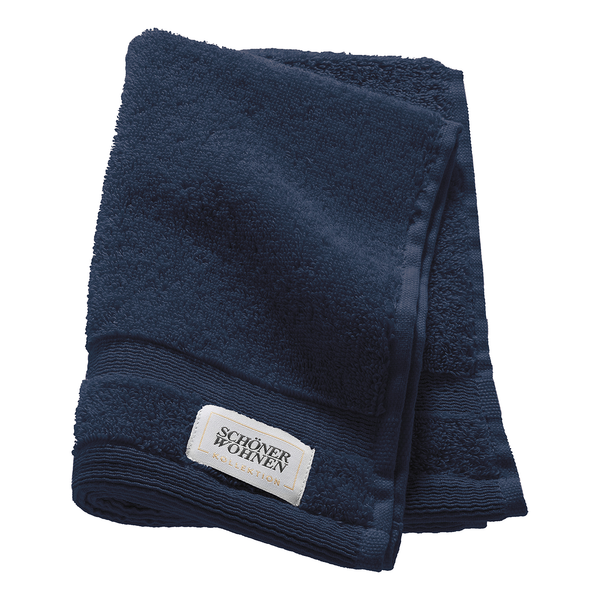 Gästehandtuch Cuddly - Baumwolle - Marineblau
