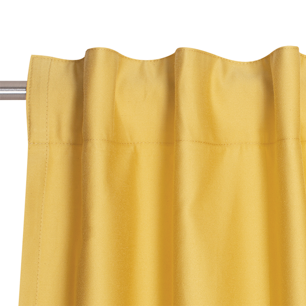 Fertiggardine Soft - Baumwolle / Polyester - Gelb - 130 x 250 cm