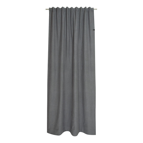 Fertiggardine Solo - Baumwolle / Polyester - Grau - 130 x 250 cm