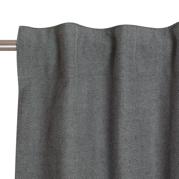 Fertiggardine Solo - Baumwolle / Polyester - Grau - 130 x 250 cm