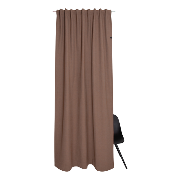 Fertiggardine Solo - Baumwolle / Polyester - Braun - 130 x 250 cm