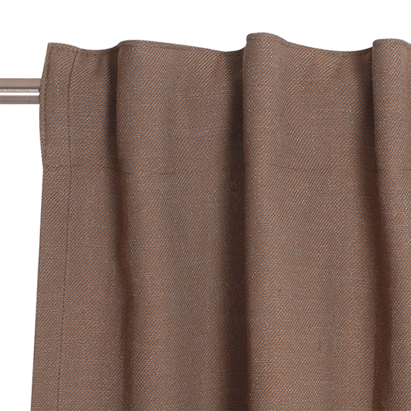 Fertiggardine Solo - Baumwolle / Polyester - Braun - 130 x 250 cm