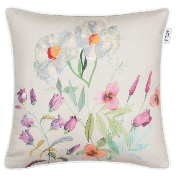 Kissenbezug Fiori I - Baumwolle - Beige