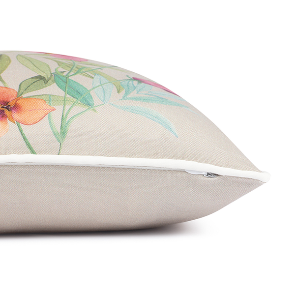 Kissenbezug Fiori I - Baumwolle - Beige