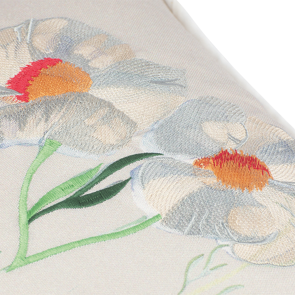 Kissenbezug Fiori I - Baumwolle - Beige