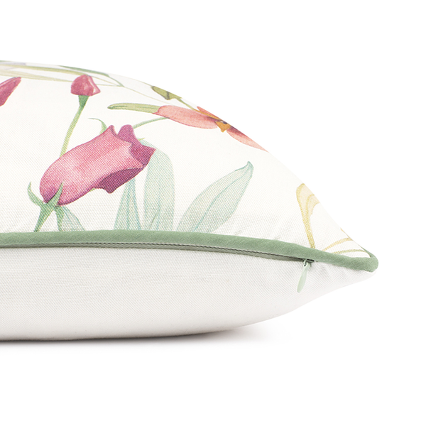 Kissenbezug Fiori II - Baumwolle - Weiß