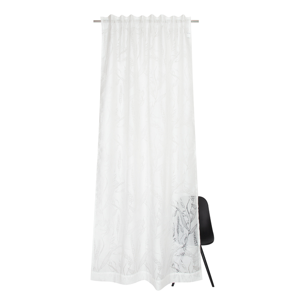 Fertiggardine Grain - Baumwolle / Polyester - Weiß