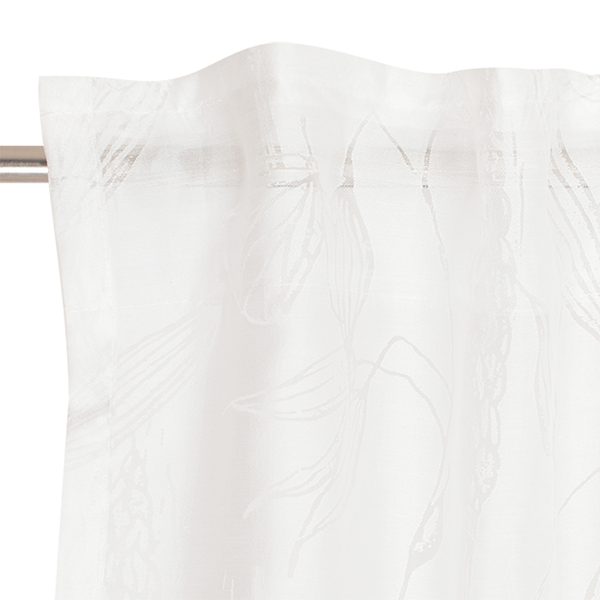 Fertiggardine Grain - Baumwolle / Polyester - Weiß