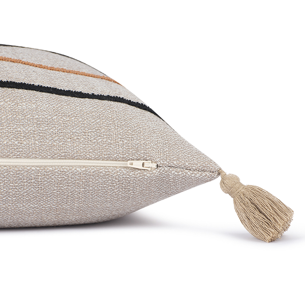 Kissenbezug Boho II - Mischgewebe - Beige