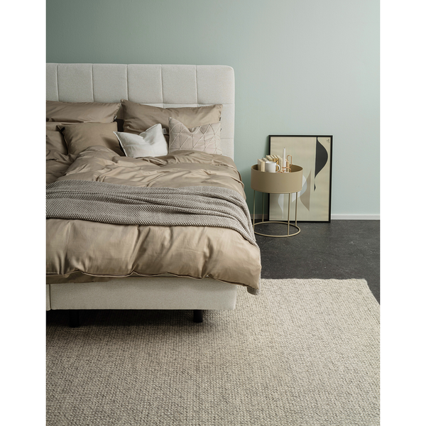 Bettwäsche Pure - Baumwolle - Beige - 135 x 200 cm + Kissen 80 x 80 cm