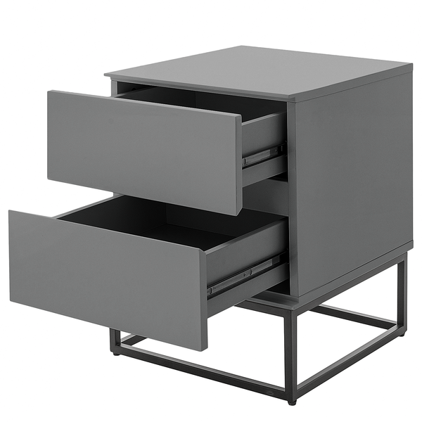 Nachtkommode Zaddy 50 cm - Grau