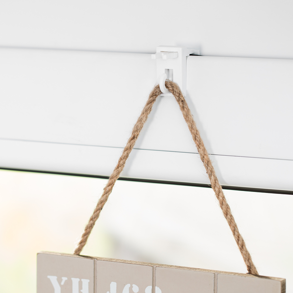 Fensterhaken für Dekoration (2 Stück) - ABS Kunststoff - Weiß