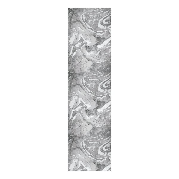 Läufer Marbled - Polypropylene - Silber - 60 x 230 cm
