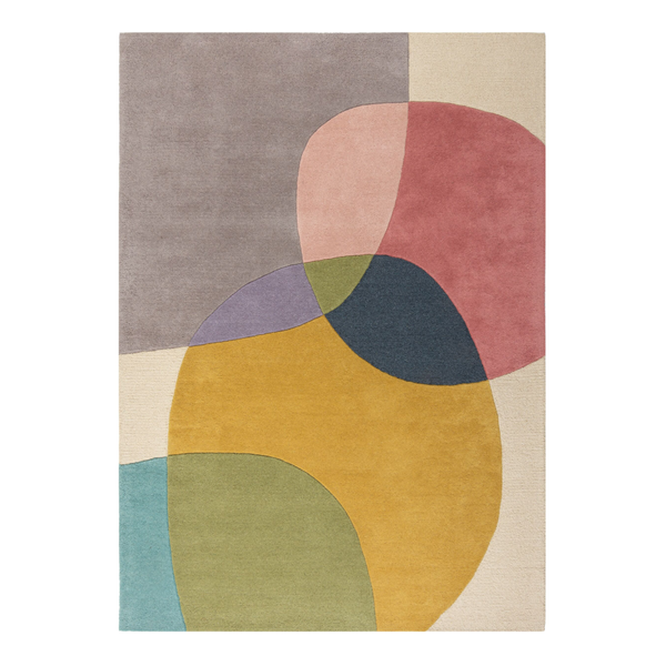 Wollteppich Glow - Wolle - Multicolor - 120 x 170 cm