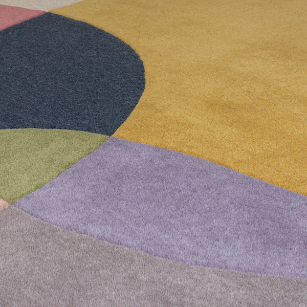 Wollteppich Glow - Wolle - Multicolor - 120 x 170 cm