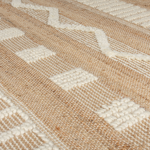 Läufer Medina Jute - Jute - Natural / Creme