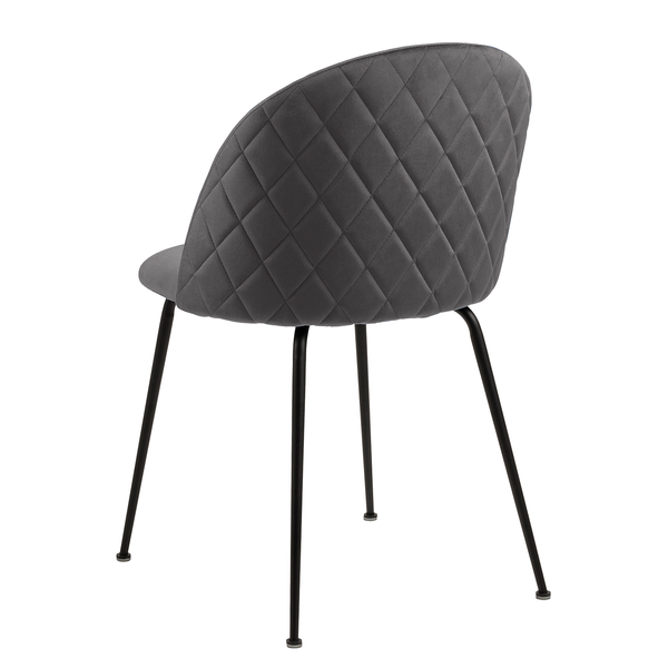 Polsterstuhl Luray 2er-Set - Grau