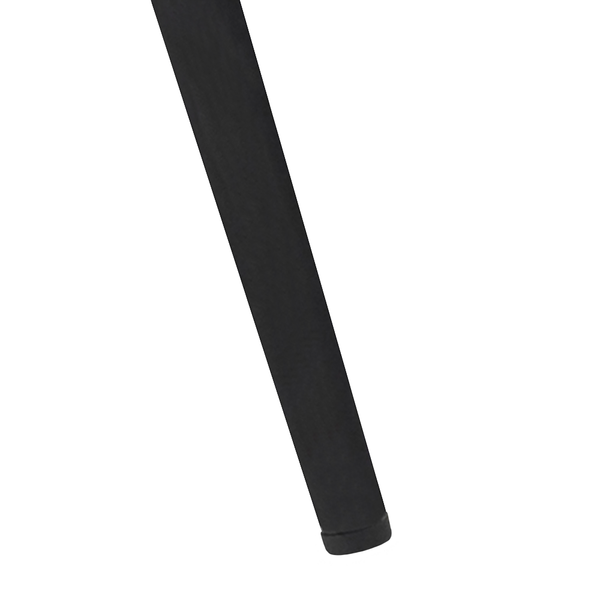 Armlehnenstuhl Kia II (2er-Set) - Webstoff / Eisen - Grau / Schwarz