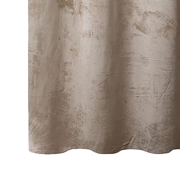 Ösenvorhang Velvet - Polyester - Beige - 140 x 270 cm