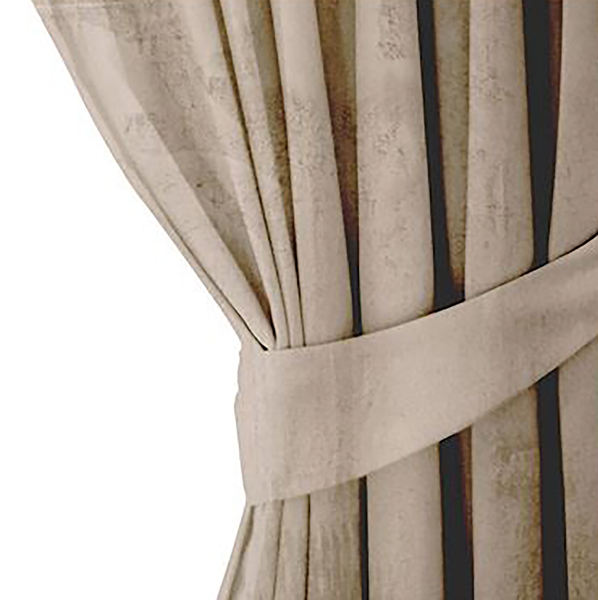 Ösenvorhang Velvet - Polyester - Beige - 140 x 270 cm