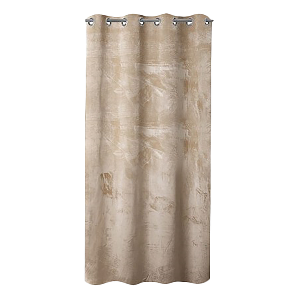 Ösenvorhang Velvet - Polyester - Creme - 140 x 245 cm