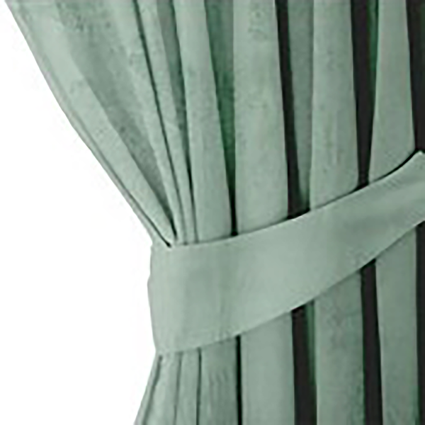 Vorhang mit Kräuselband Velvet - Polyester - Mint - 140 x 270 cm
