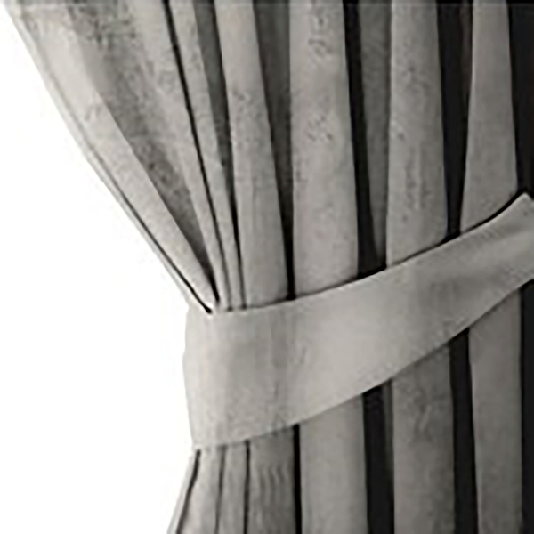 Vorhang mit Kräuselband Velvet - Polyester - Silber - 140 x 270 cm