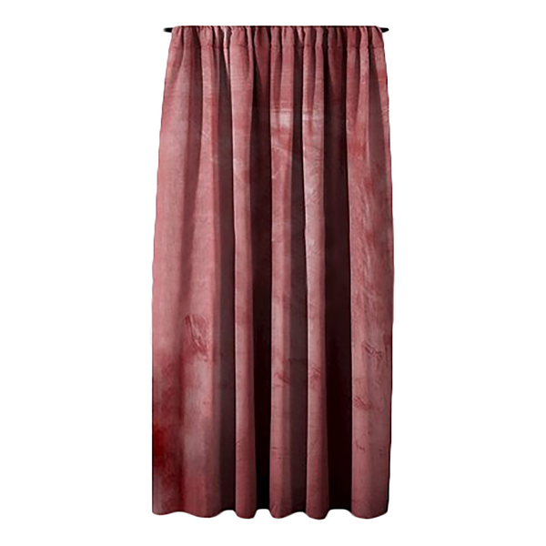 Vorhang mit Kräuselband Velvet - Polyester - Rosa - 140 x 270 cm