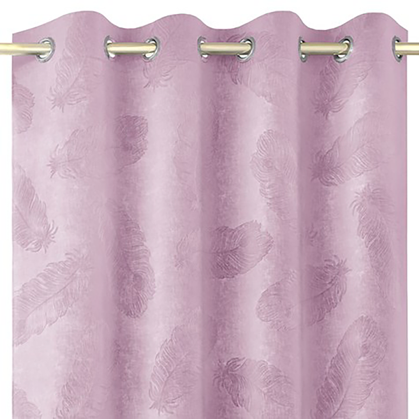 Ösenvorhang Velvet Peaco - Polyester - Violett