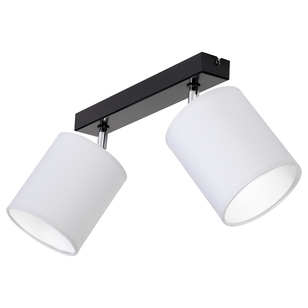 Deckenleuchte Aprillia V - Baumwollstoff / Stahl - Flammenanzahl: 2