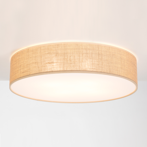 Deckenleuchte Jute III - Leinen / Stahl - 4-flammig