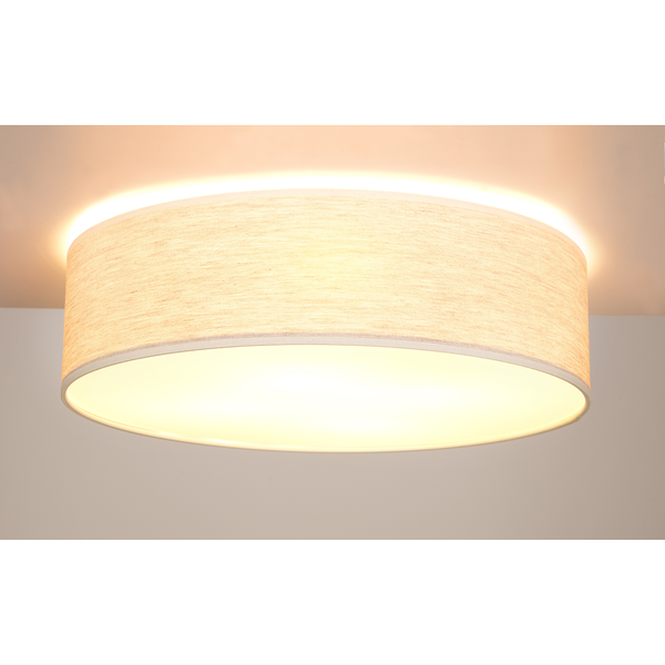 Deckenleuchte Boho II - Leinen / Stahl - 4-flammig