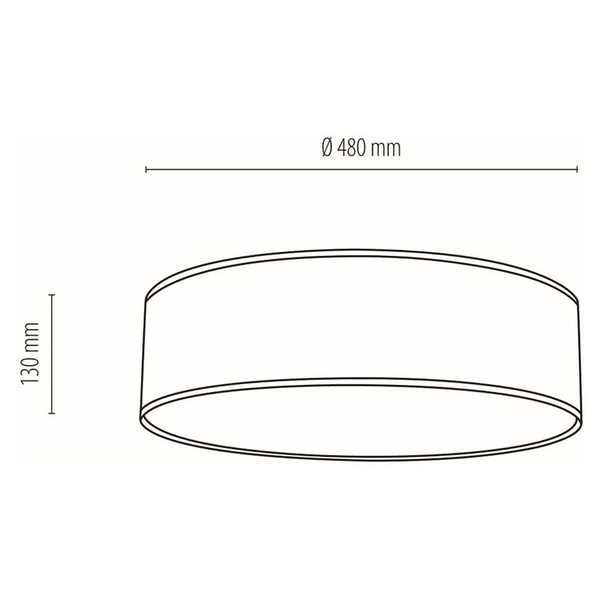 Deckenleuchte Boho II - Leinen / Stahl - 4-flammig