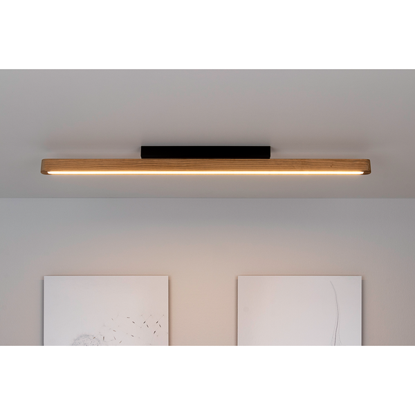 LED-Wandleuchte Forestier VI - Kiefer massiv / Stahl - 1-flammig