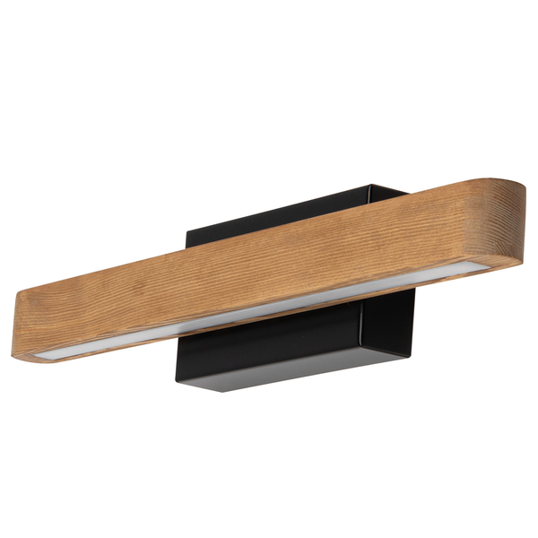 LED-Wandleuchte Forestier V - Kiefer massiv / Stahl - 1-flammig