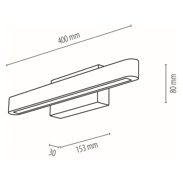 LED-Wandleuchte Forestier V - Kiefer massiv / Stahl - 1-flammig