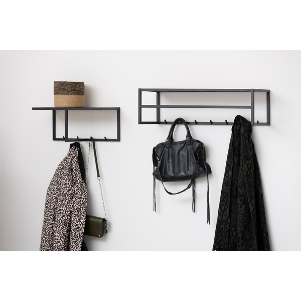 Wandgarderobe Coogee I - Eiche Schwarzbraun Dekor